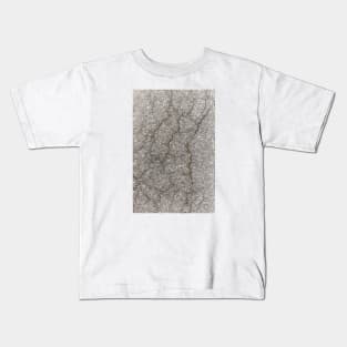 Cracked Asphalt Surface Kids T-Shirt